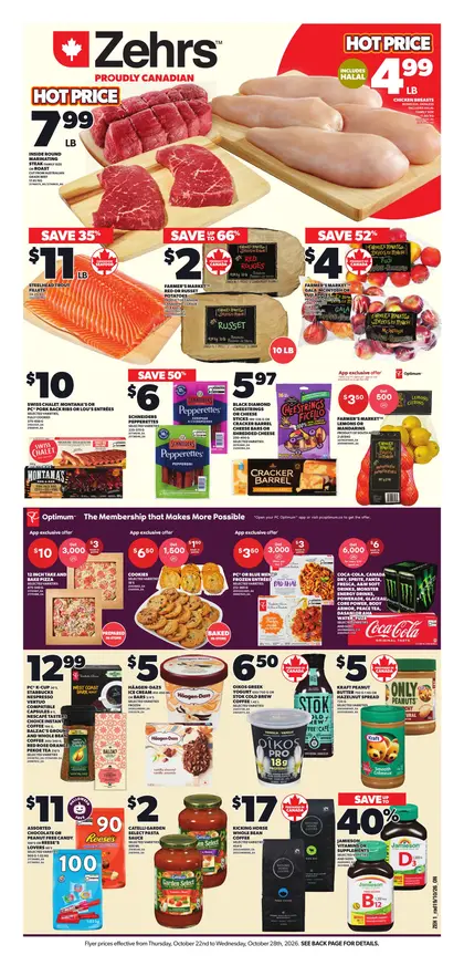 Zehrs Weekly Flyer - Valid Thursday, October 22 - Wednesday, October 28