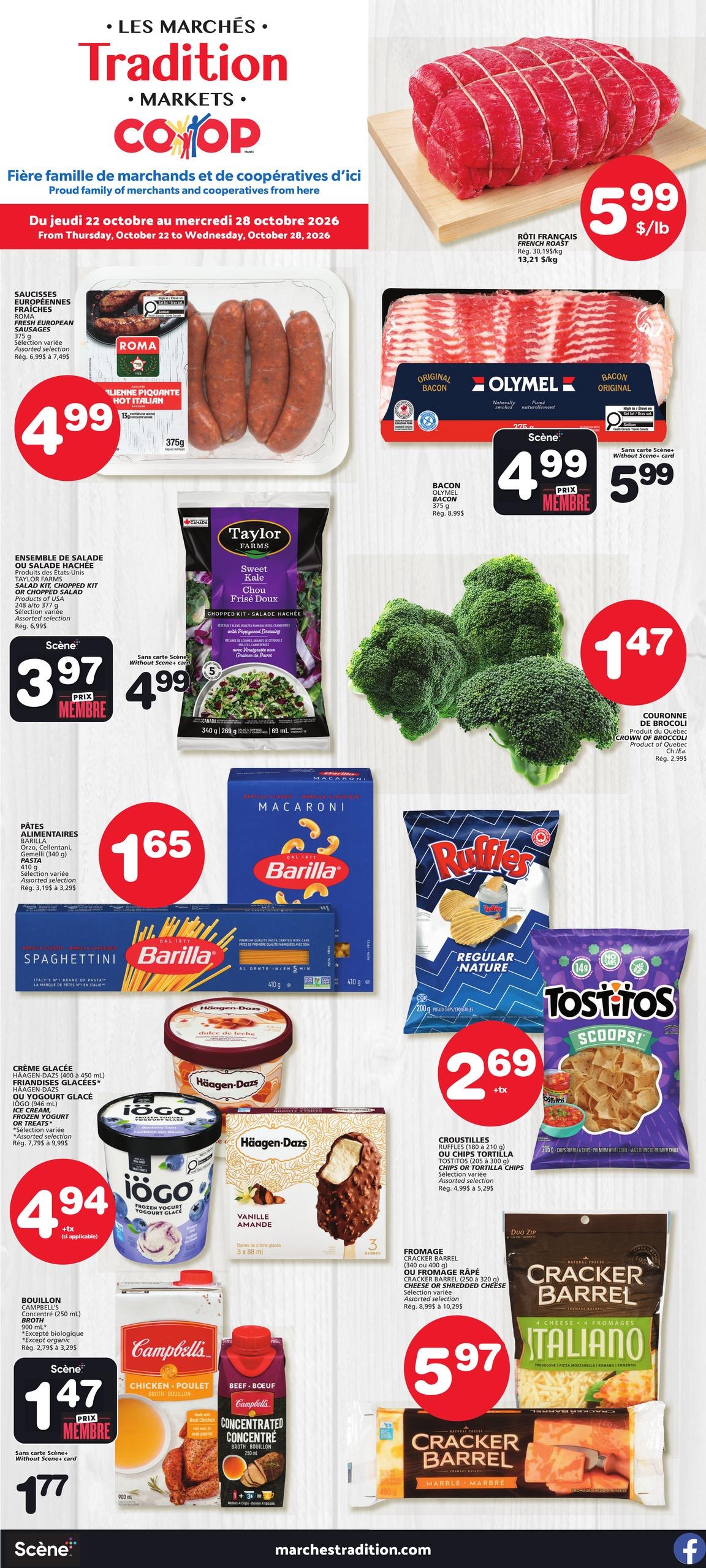 Les Marchés Tradition flyer page 1