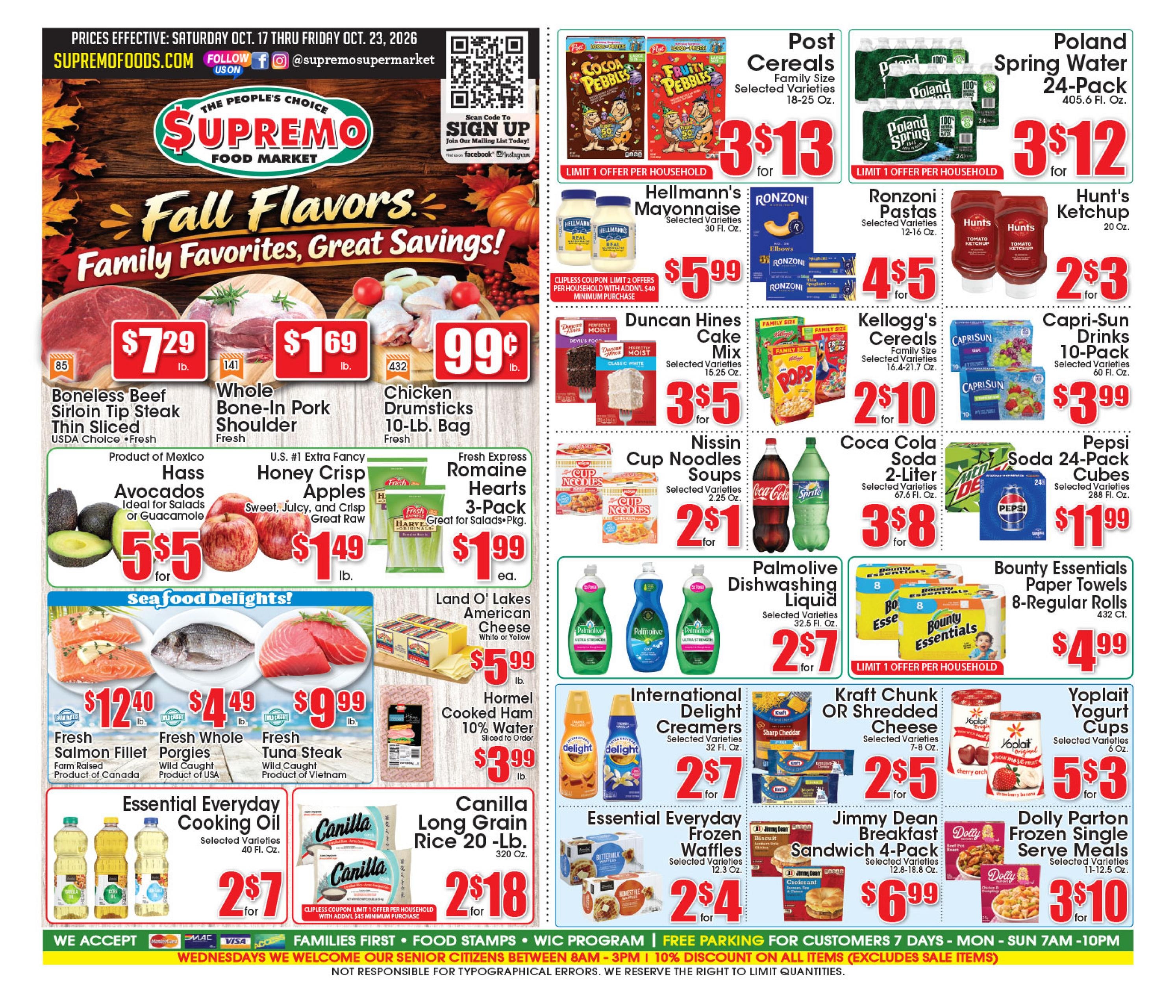 Supremo Foods Inc weekly ad page 1