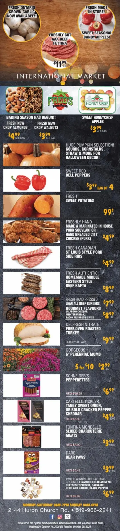 Fred's Farm Fresh Indexed Weekly