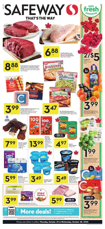 Safeway Weekly eFlyer 10/22 -10/28