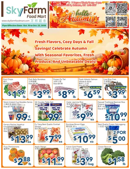 SkyFarm Food Mart Indexed Weekly