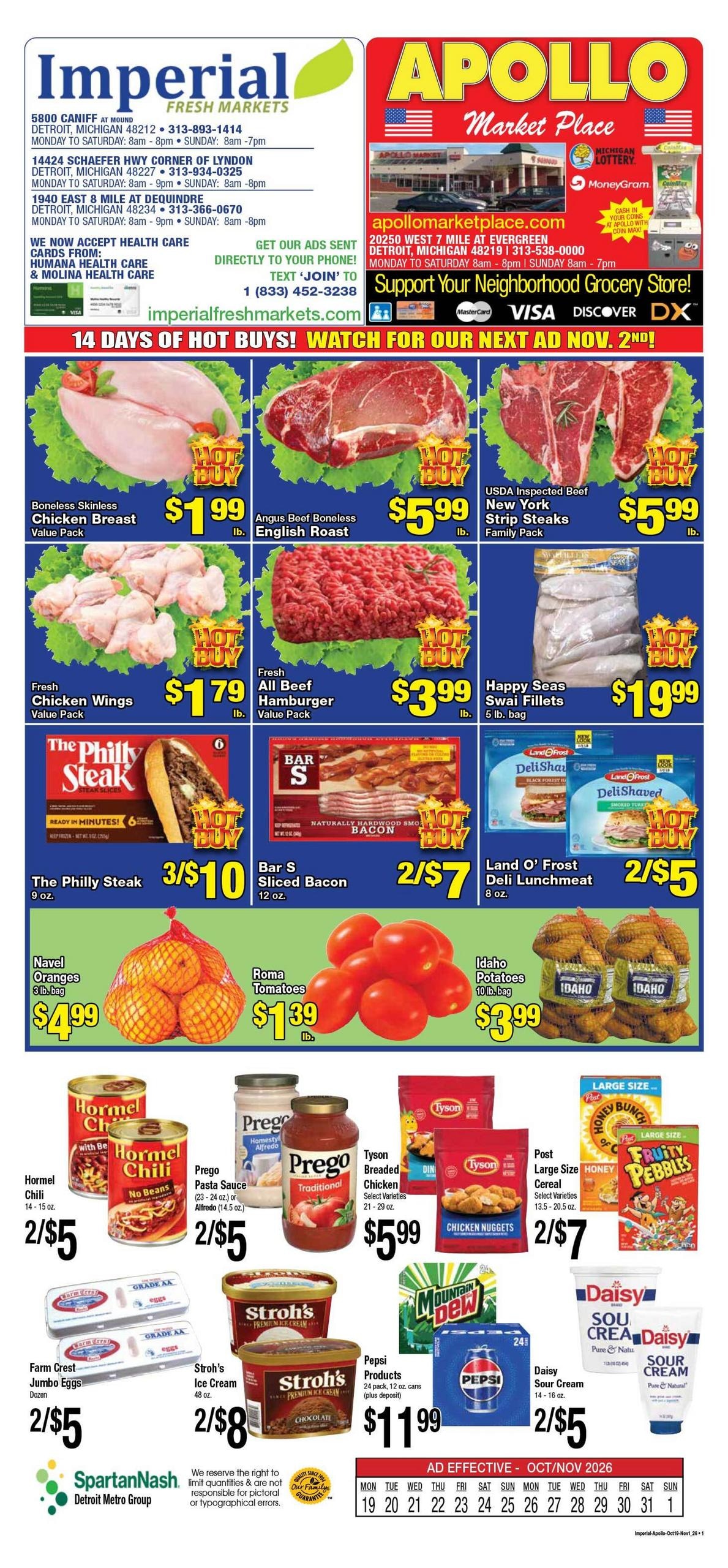 Apollo Market Place weekly ad page 1