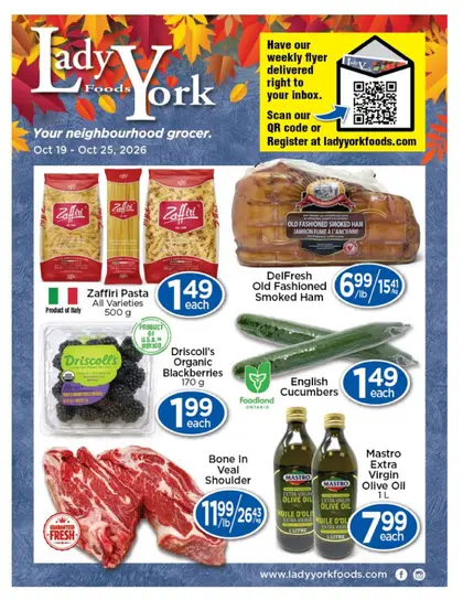 Lady York Foods Indexed Weekly