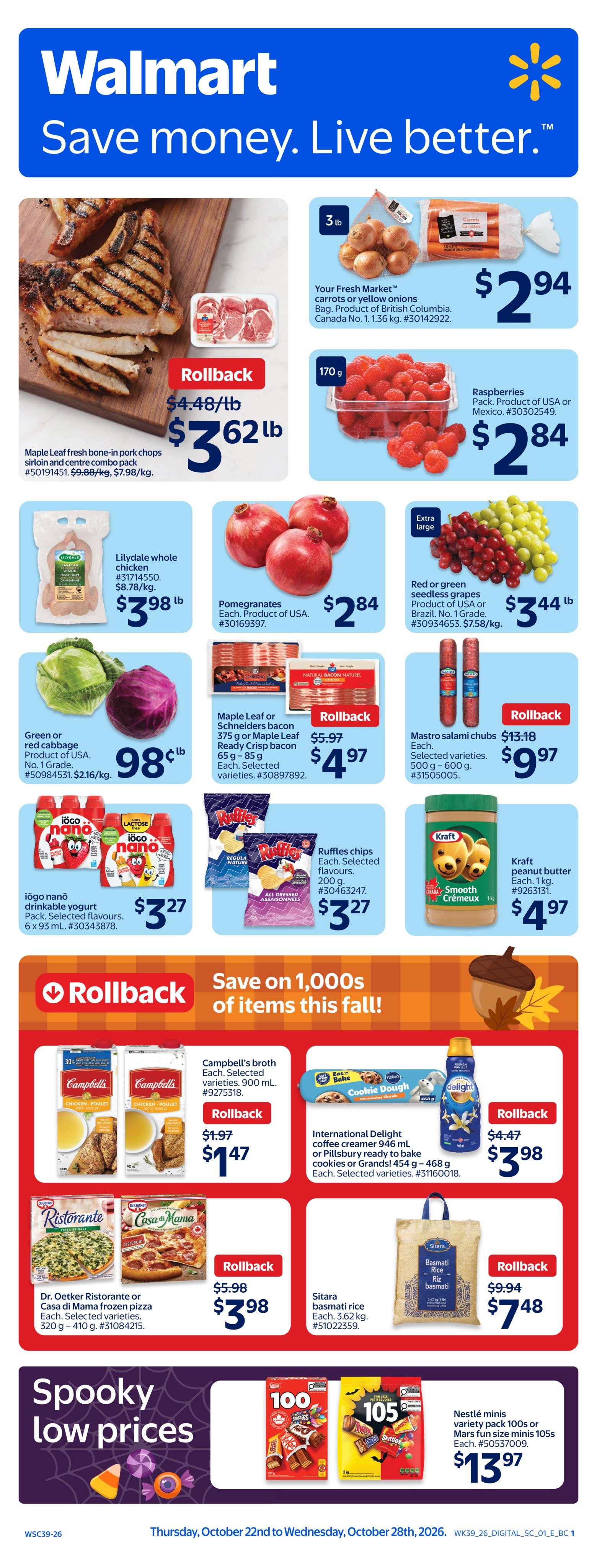 Walmart flyer page 1