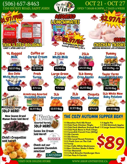 On the Vine Meat & Produce Indexed Weekly