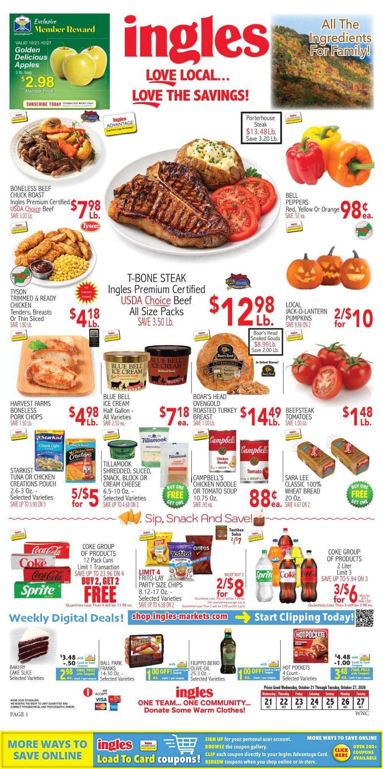 Ingles Markets weekly ad page 1