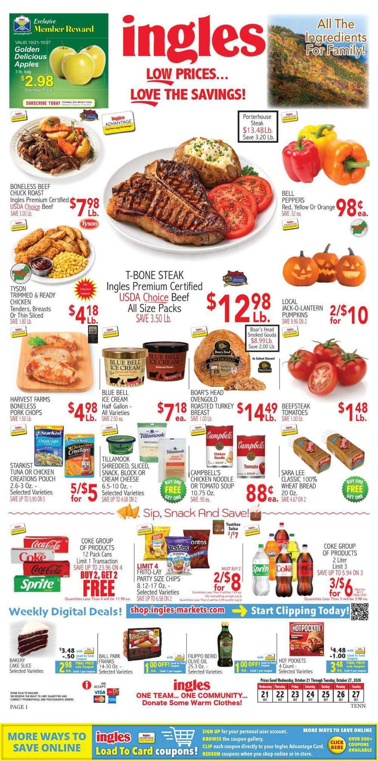 Ingles Markets weekly ad page 1