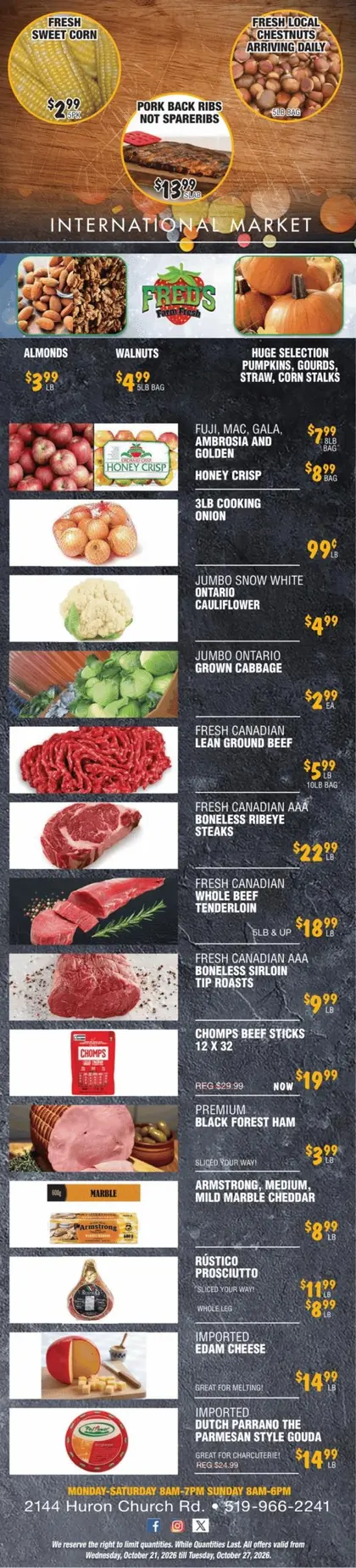 Fred's Farm Fresh Indexed Weekly