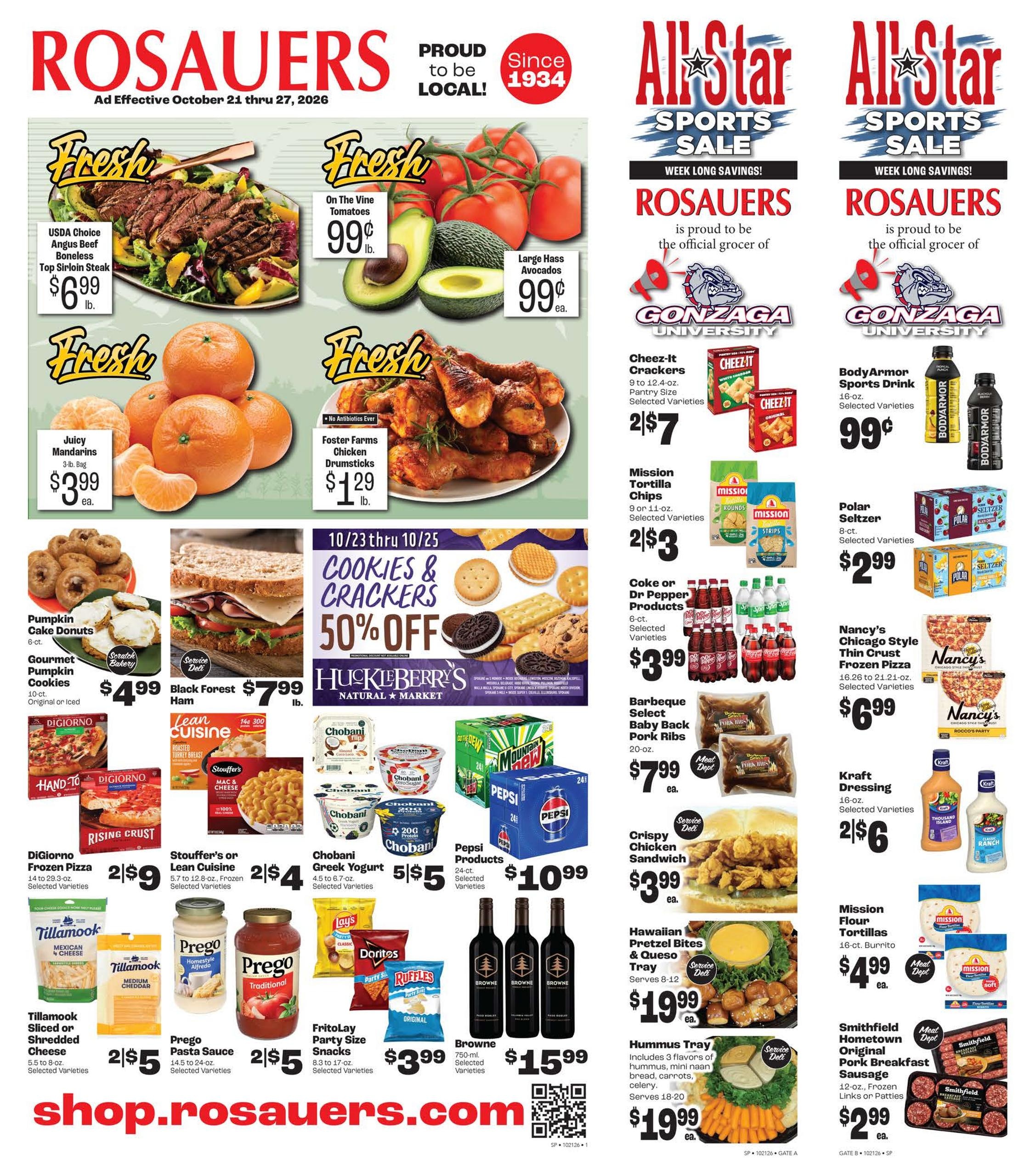 Rosauers weekly ad page 1
