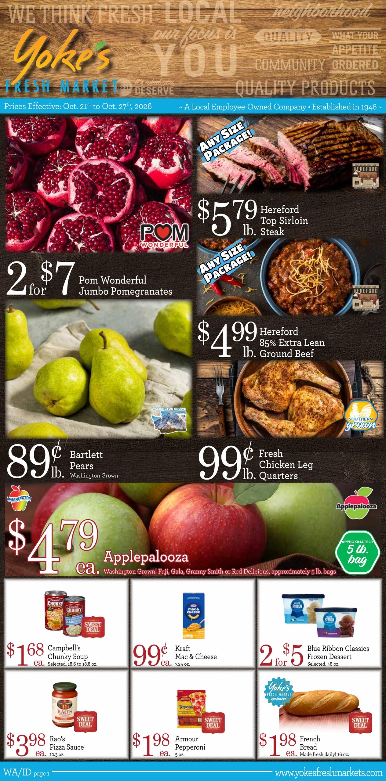Yoke's Fresh Market weekly ad page 1