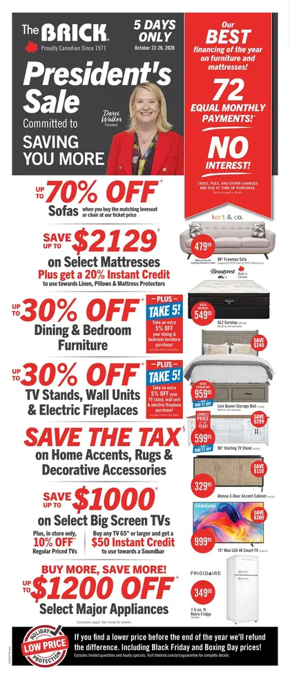 The Brick President's Sale