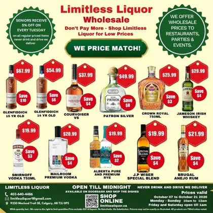 Limitless Liquor Indexed Monthly