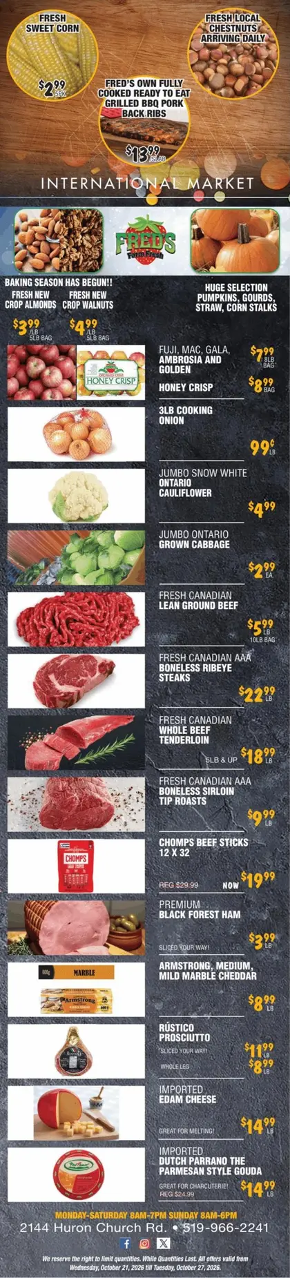 Fred's Farm Fresh Indexed Weekly