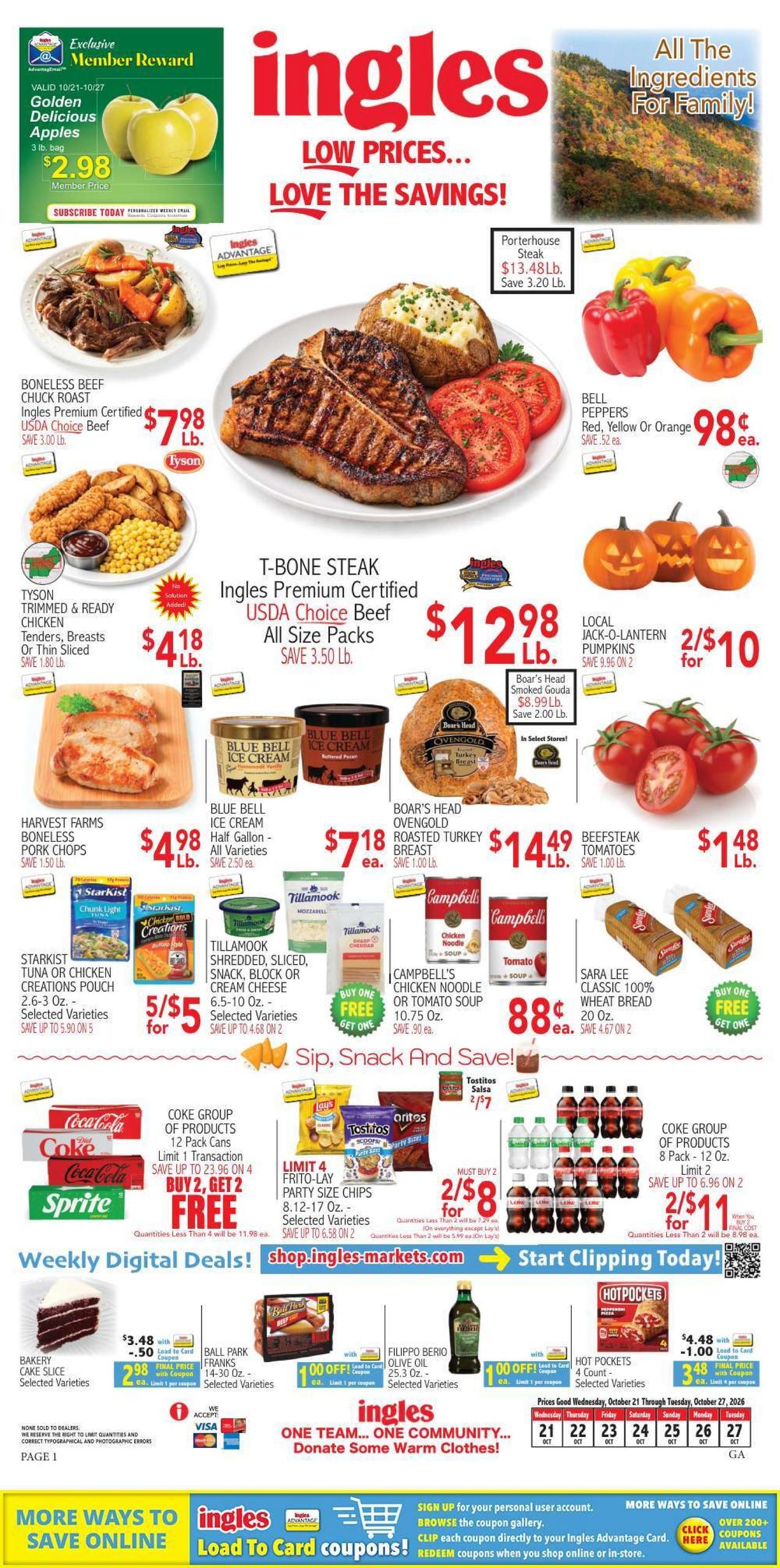 Ingles Markets weekly ad page 1