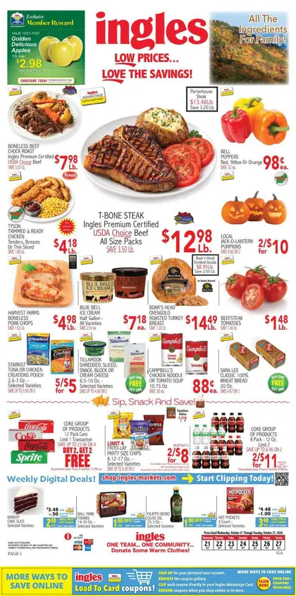 Ingles Markets Indexed Weekly
