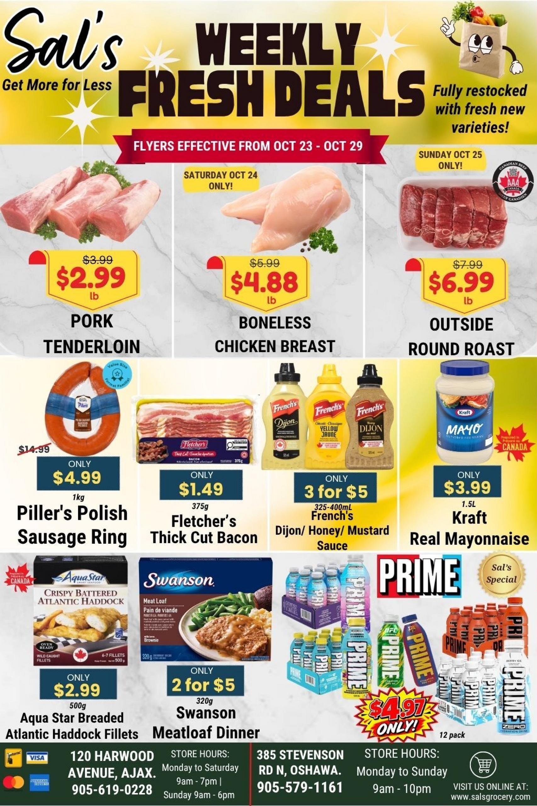 Sal's Grocery flyer page 1