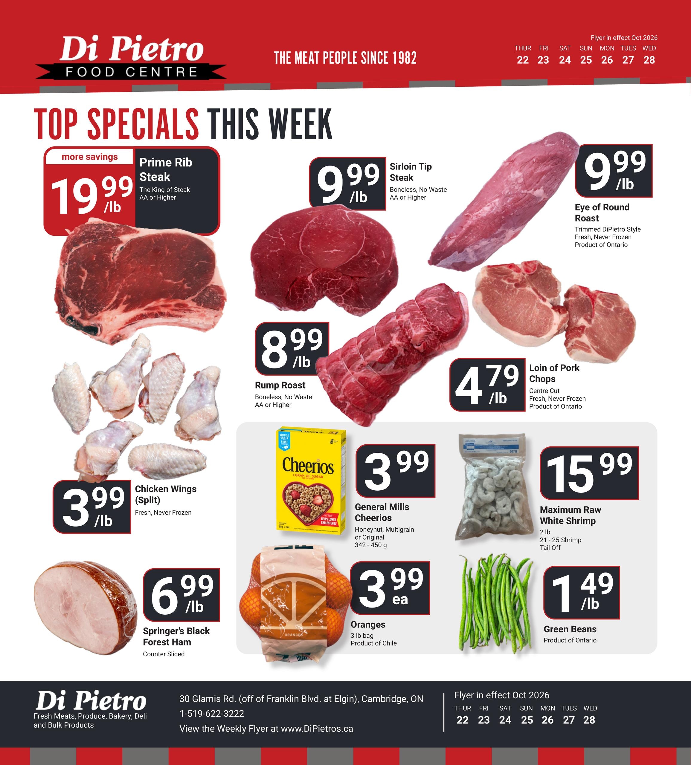 DiPietro's Fresh Meats flyer page 1