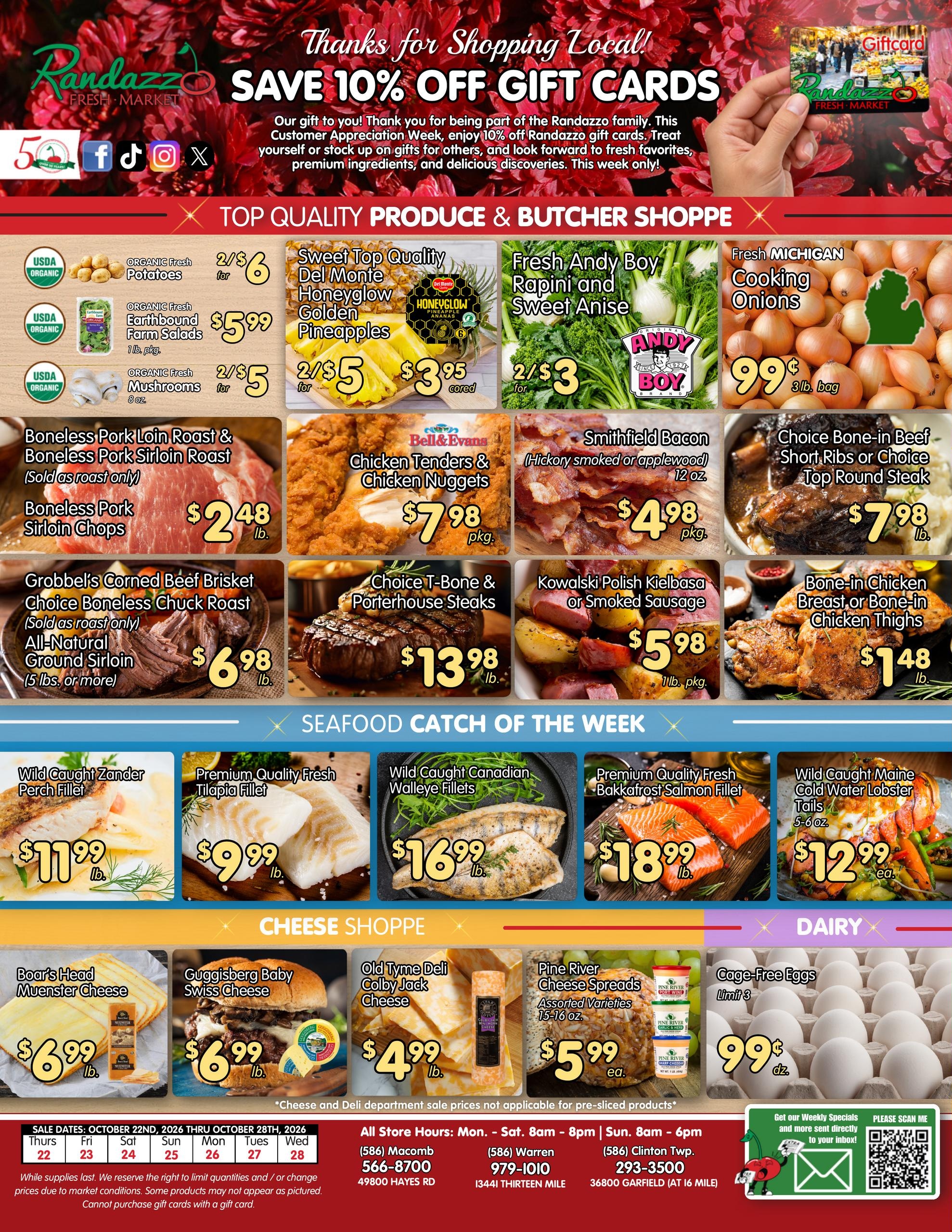Randazzo Fresh Market weekly ad page 1