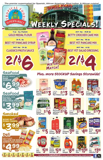 Tropical Foods Supermarket Indexed Weekly