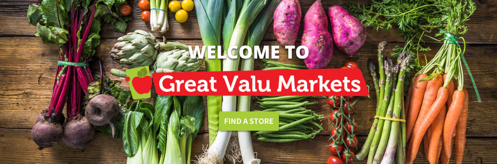 Hall's Great Valu logo