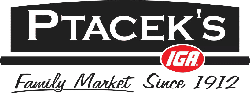 Ptacek's IGA logo