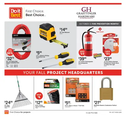 Graettinger Hardware Monthly Sale Weekly Ad