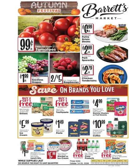 Barrett's Foodtown Weekly Ad
