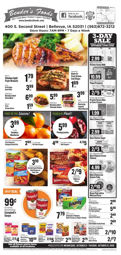 Bender's Foods Weekly Ad