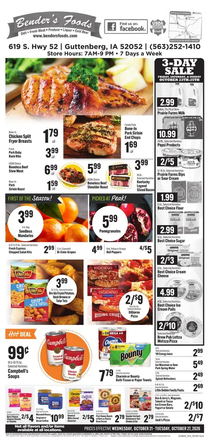 Bender's Foods Weekly Ad