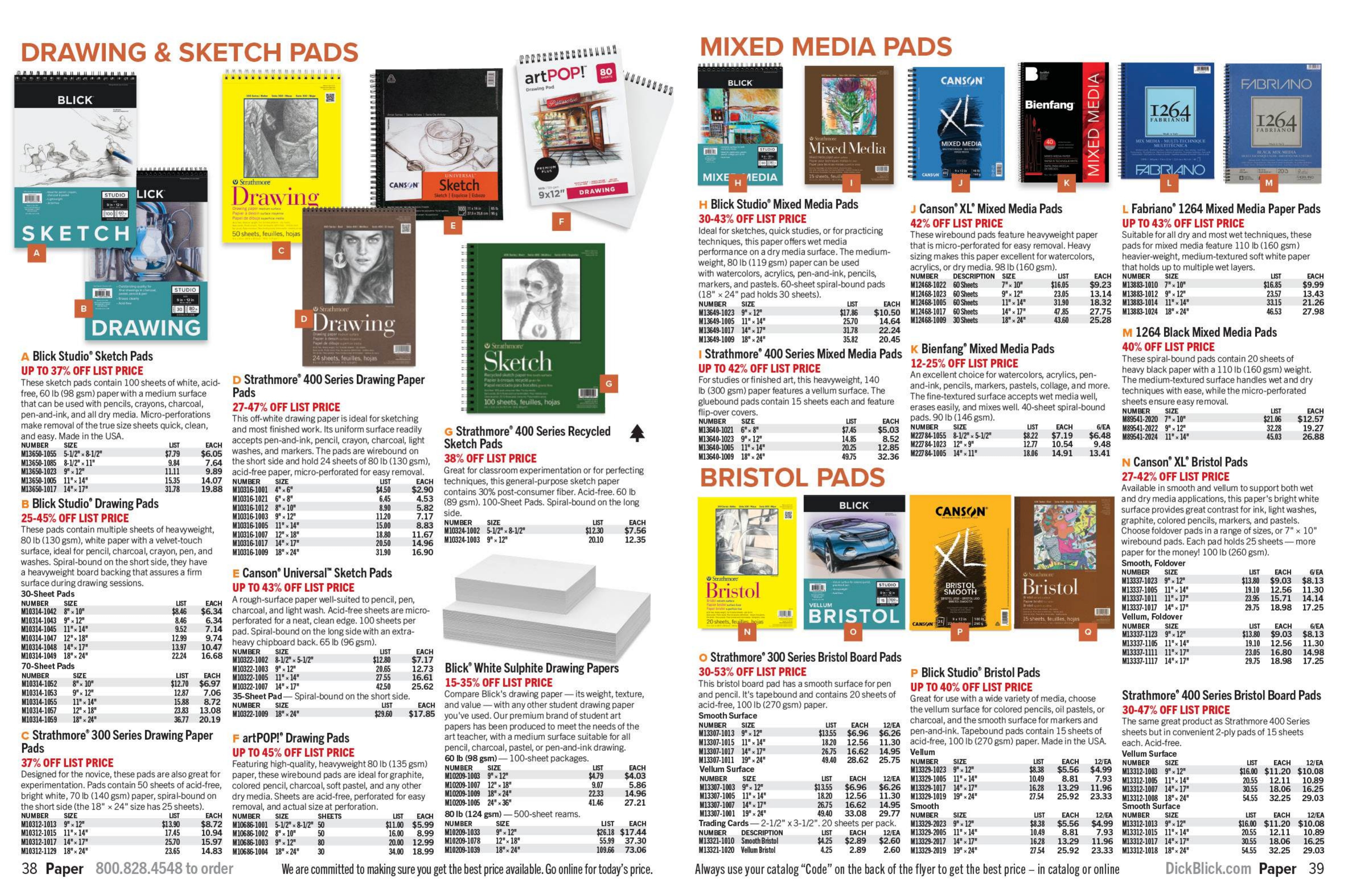 BLICK Art Materials weekly ad page 20