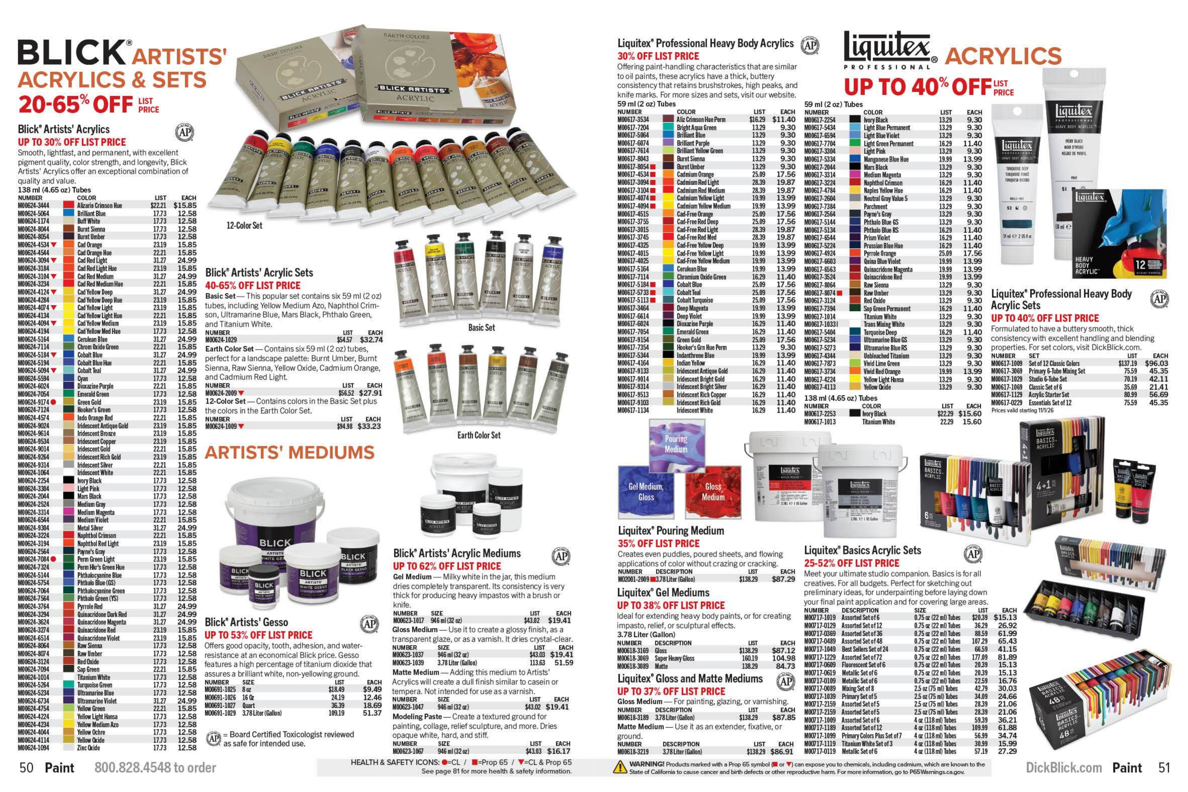 BLICK Art Materials weekly ad page 26