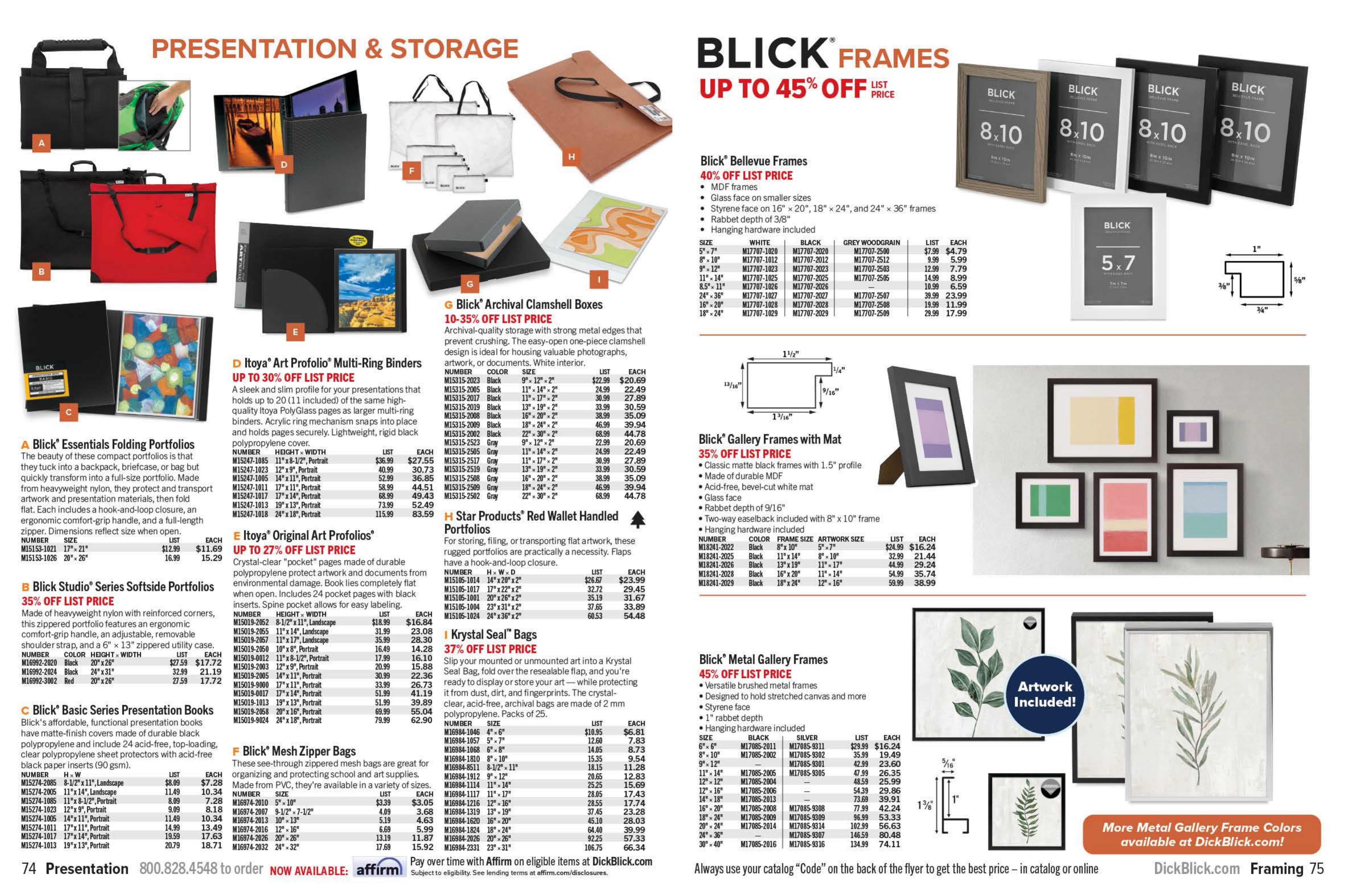 BLICK Art Materials weekly ad page 38