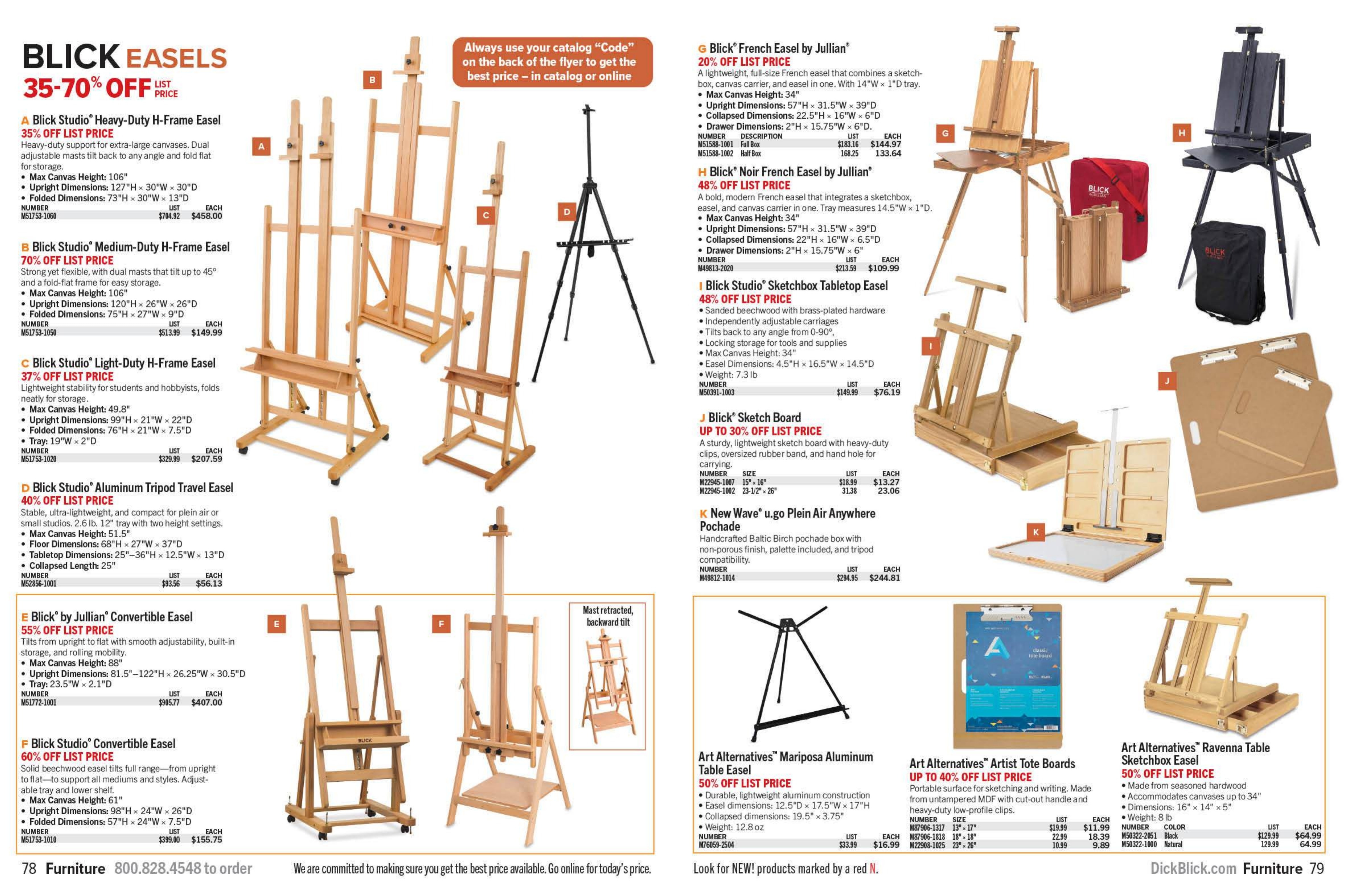 BLICK Art Materials weekly ad page 40