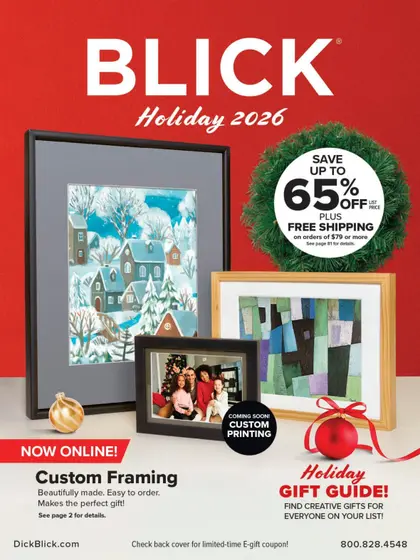 BLICK Art Materials Materials for Artists Sale Flyer Weekly Ad