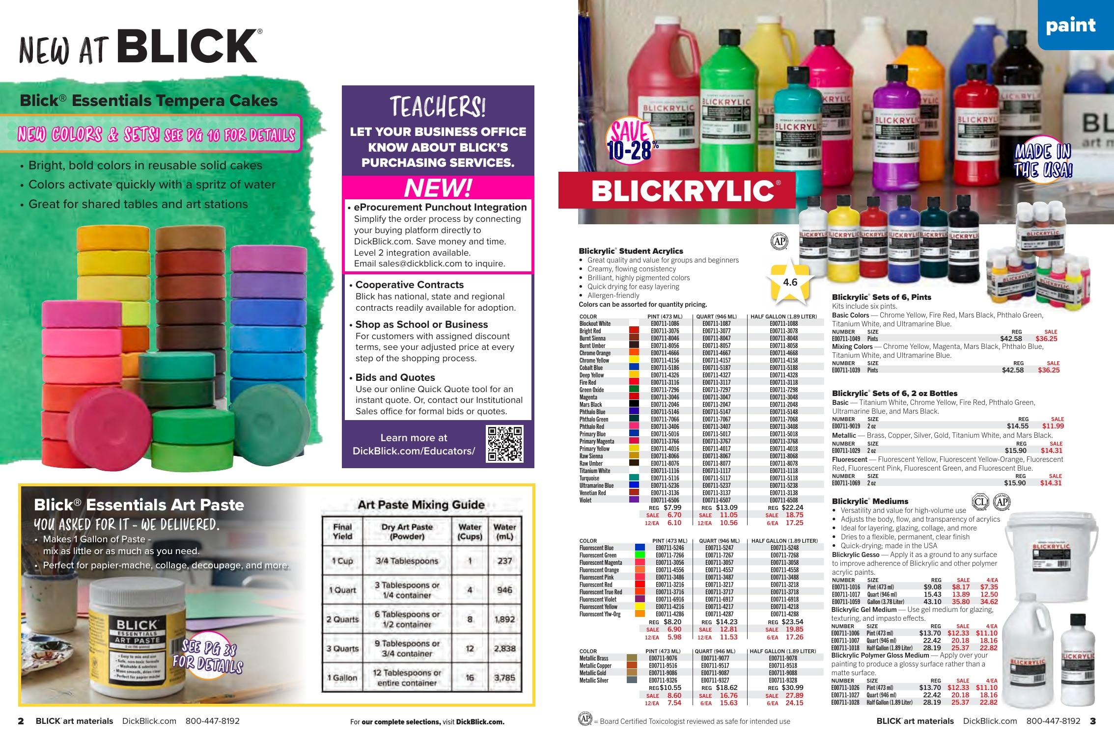 BLICK Art Materials weekly ad page 2