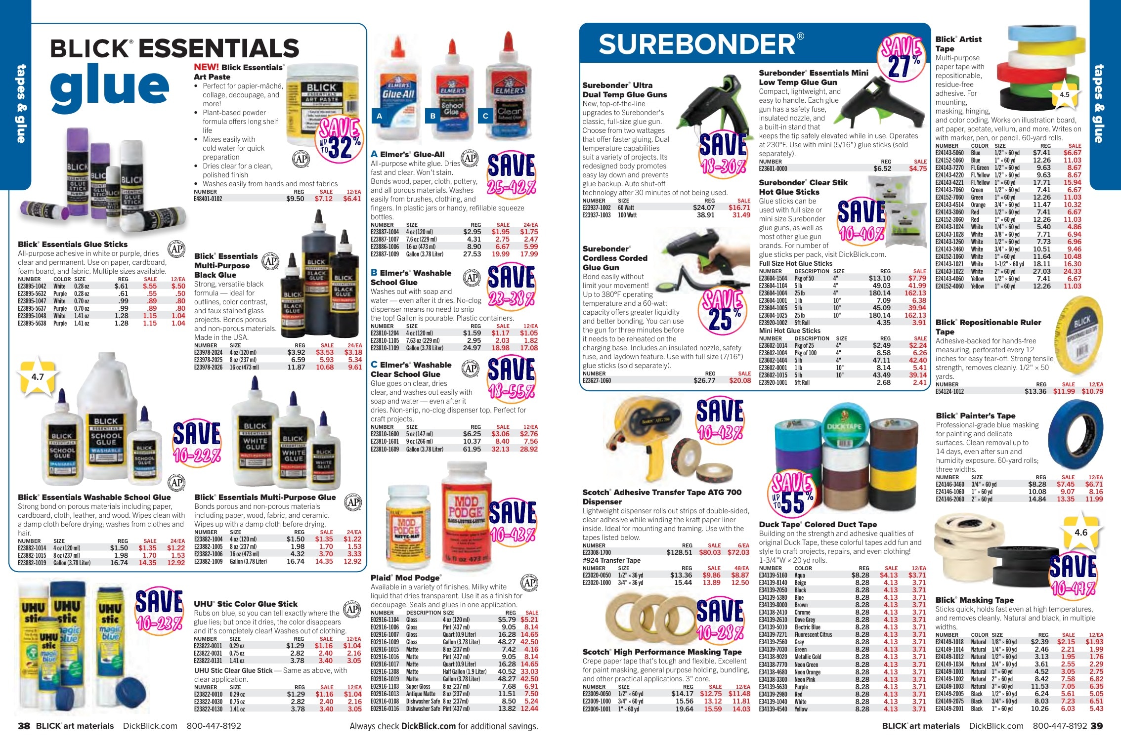 BLICK Art Materials weekly ad page 20