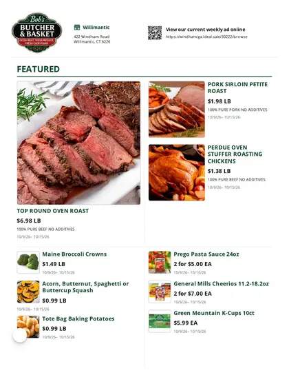 Bob's Butcher & Basket Weekly Ad