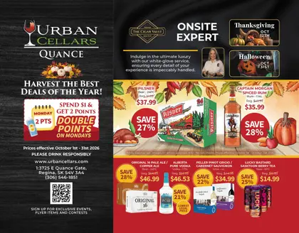 Urban Cellars Quance Monthly Flyer