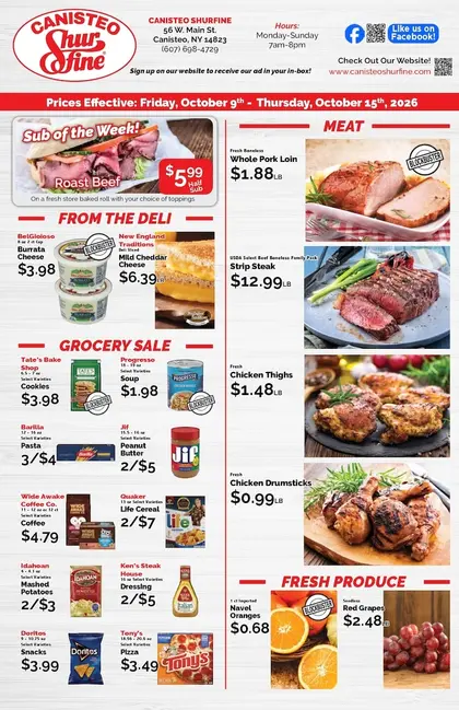 Canisteo Shurfine Weekly Ad