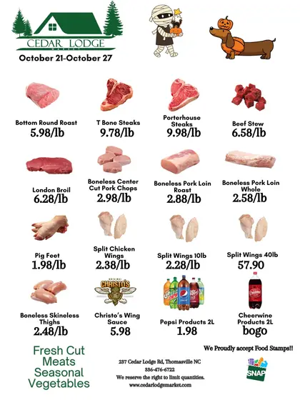 Cedar Lodge Market Weekly Ad