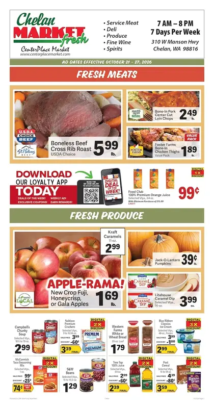 Chelan Market Fresh Weekly Ad