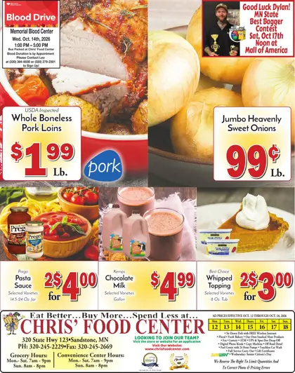 Chris' Food Center Weekly Ad