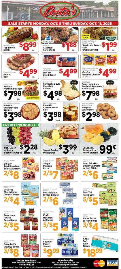 Costa's Supermarket Weekly Ad