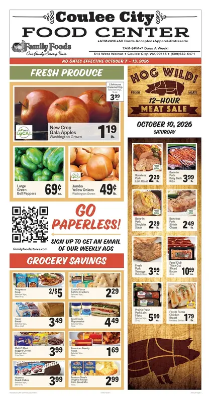 Coulee City Food Center Weekly Ad