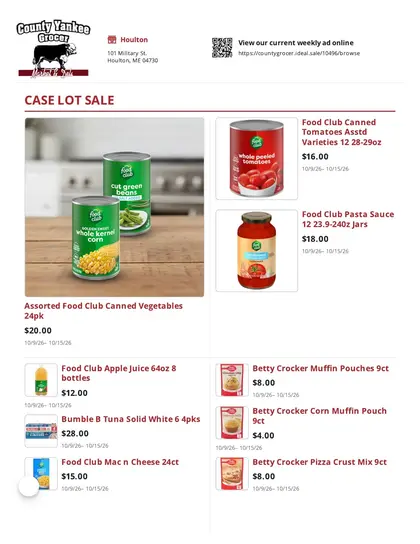County Yankee Grocer Weekly Ad