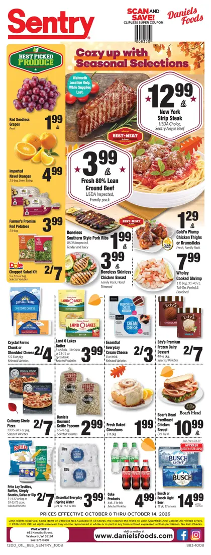 Daniels Sentry Weekly Ad