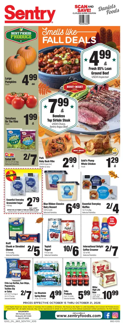 Daniels Sentry Weekly Ad