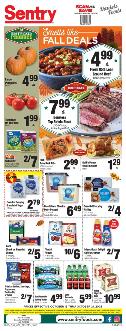 Daniels Sentry Weekly Ad