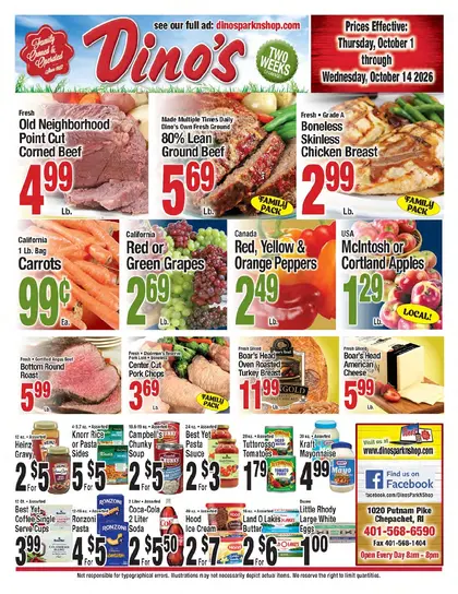 Dino's Park-n-Shop Weekly Ad